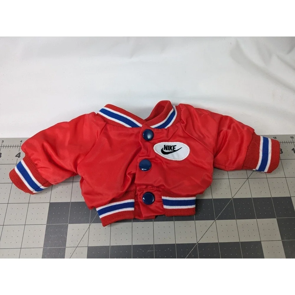 Doll Plush Size Nike Jacket Red Blue Stripes‎ 6 Inch Stuffed Animal Toy